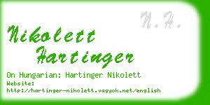 nikolett hartinger business card